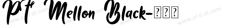 PF Mellon Black字体转换